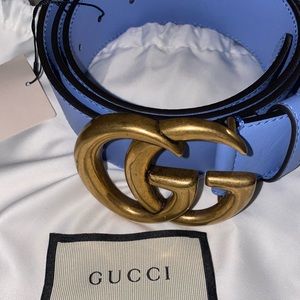 GUCCI Double G Belt 💙💙💙